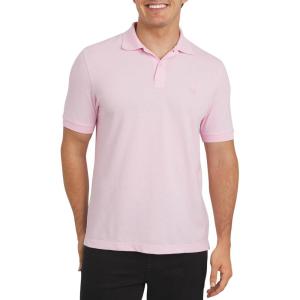 imageChaps Mens Everyday Casual Classic Fit Stretch Pique Polo Shirt S2XLOxford Pink