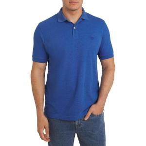 imageChaps Mens Everyday Casual Classic Fit Stretch Pique Polo Shirt S2XLPacific Blue