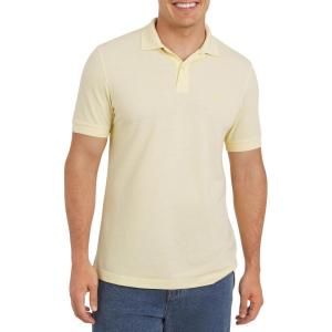 imageChaps Mens Everyday Casual Classic Fit Stretch Pique Polo Shirt S2XLSun Bleached