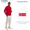 imageChaps Mens Everyday Classic Casual Long Sleeve Super Soft Fleece Midweight Crewneck SweaterChaps Red