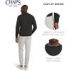 imageChaps Mens Everyday Classic Casual Long Sleeve Super Soft Fleece Midweight Crewneck SweaterCharcoal Heather