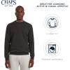imageChaps Mens Everyday Classic Casual Long Sleeve Super Soft Fleece Midweight Crewneck SweaterCharcoal Heather
