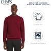 imageChaps Mens Everyday Classic Casual Long Sleeve Super Soft Fleece Midweight Crewneck SweaterDeep Mahogany