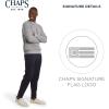 imageChaps Mens Everyday Classic Casual Long Sleeve Super Soft Fleece Midweight Crewneck SweaterLight Grey Heather