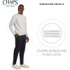 imageChaps Mens Everyday Classic Casual Long Sleeve Super Soft Fleece Midweight Crewneck SweaterOatmeal Heather