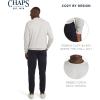 imageChaps Mens Everyday Classic Casual Long Sleeve Super Soft Fleece Midweight Crewneck SweaterOatmeal Heather