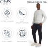 imageChaps Mens Everyday Classic Casual Long Sleeve Super Soft Fleece Midweight Crewneck SweaterOatmeal Heather