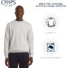 imageChaps Mens Everyday Classic Casual Long Sleeve Super Soft Fleece Midweight Crewneck SweaterOatmeal Heather