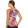 imageChaps Sport Womens Tropical Floral Scoopneck Tank Medium Multi Red Palm