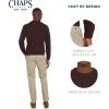 imageChaps Mens Classic Fit Long Sleeve Cotton Jersey Midweight Crewneck SweaterBurgendy Heather