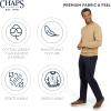 imageChaps Mens Classic Fit Long Sleeve Cotton Jersey Midweight Crewneck SweaterCamel Heather