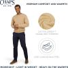 imageChaps Mens Classic Fit Long Sleeve Cotton Jersey Midweight Crewneck SweaterCamel Heather