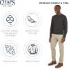 imageChaps Mens Classic Fit Long Sleeve Cotton Jersey Midweight Crewneck SweaterCharcoal Heather
