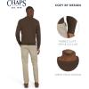 imageChaps Mens Classic Fit Long Sleeve Cotton Jersey Midweight Crewneck SweaterEspresso Heather