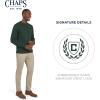 imageChaps Mens Classic Fit Long Sleeve Cotton Jersey Midweight Crewneck SweaterForest Heather