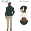 imageChaps Mens Classic Fit Long Sleeve Cotton Jersey Midweight Crewneck SweaterForest Heather
