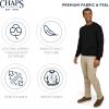 imageChaps Mens Classic Fit Long Sleeve Cotton Jersey Midweight Crewneck SweaterJet Black