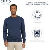 imageChaps Mens Classic Fit Long Sleeve Cotton Jersey Midweight Crewneck SweaterNavy Heather