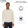 imageChaps Mens Classic Fit Long Sleeve Cotton Jersey Midweight Crewneck SweaterOatmeal Heather