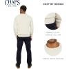 imageChaps Mens Classic Fit Long Sleeve Cotton Jersey Midweight Crewneck SweaterOatmeal Heather