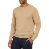imageChaps Mens Classic Fit Long Sleeve Cotton Jersey Midweight Crewneck SweaterCamel Heather