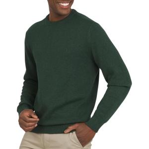 imageChaps Mens Classic Fit Long Sleeve Cotton Jersey Midweight Crewneck SweaterForest Heather