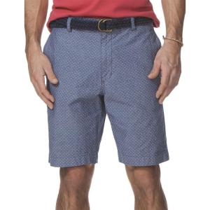imageChaps Mens FlatFront Printed ShortsMonroe Blue