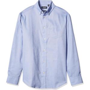 imageChaps Boys Long Sleeve Oxford ButtonDown Dress ShirtOxford Blue