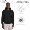 imageChaps Mens Everyday Classic Casual Super Soft Fleece Midweight Hooded SweaterAmerican Black