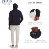 imageChaps Mens Everyday Classic Casual Super Soft Fleece Midweight Hooded SweaterAmerican Navy