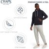 imageChaps Mens Everyday Classic Casual Super Soft Fleece Midweight Hooded SweaterAmerican Navy