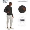 imageChaps Mens Everyday Classic Casual Super Soft Fleece Midweight Hooded SweaterCharcoal Heather