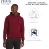 imageChaps Mens Everyday Classic Casual Super Soft Fleece Midweight Hooded SweaterDeep Mahogany