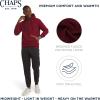 imageChaps Mens Everyday Classic Casual Super Soft Fleece Midweight Hooded SweaterDeep Mahogany