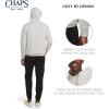imageChaps Mens Everyday Classic Casual Super Soft Fleece Midweight Hooded SweaterOatmeal Heather