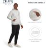 imageChaps Mens Everyday Classic Casual Super Soft Fleece Midweight Hooded SweaterOatmeal Heather