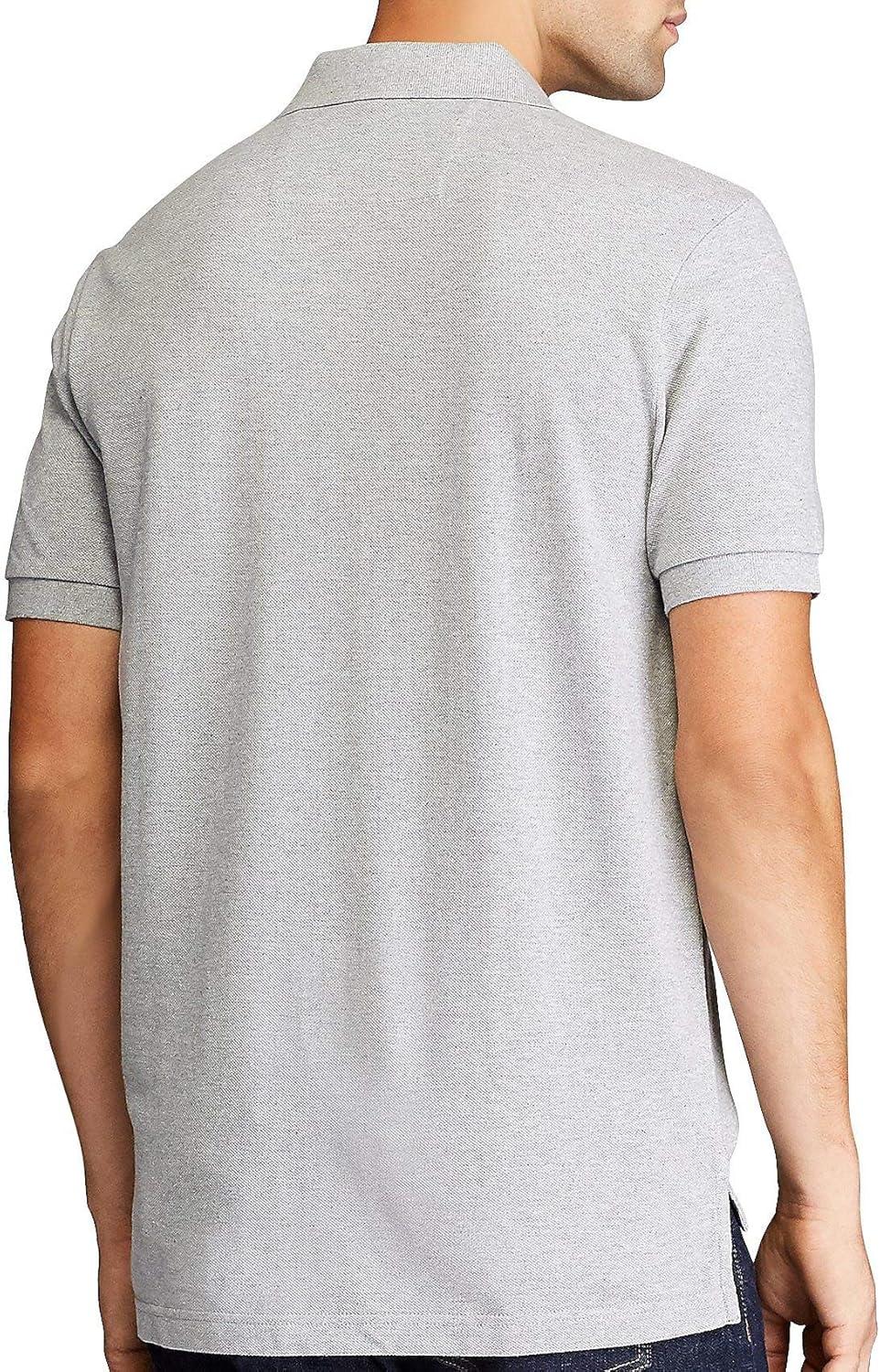 imageChaps Mens Classic Fit Cotton Mesh Everyday Polo ShirtLight Grey