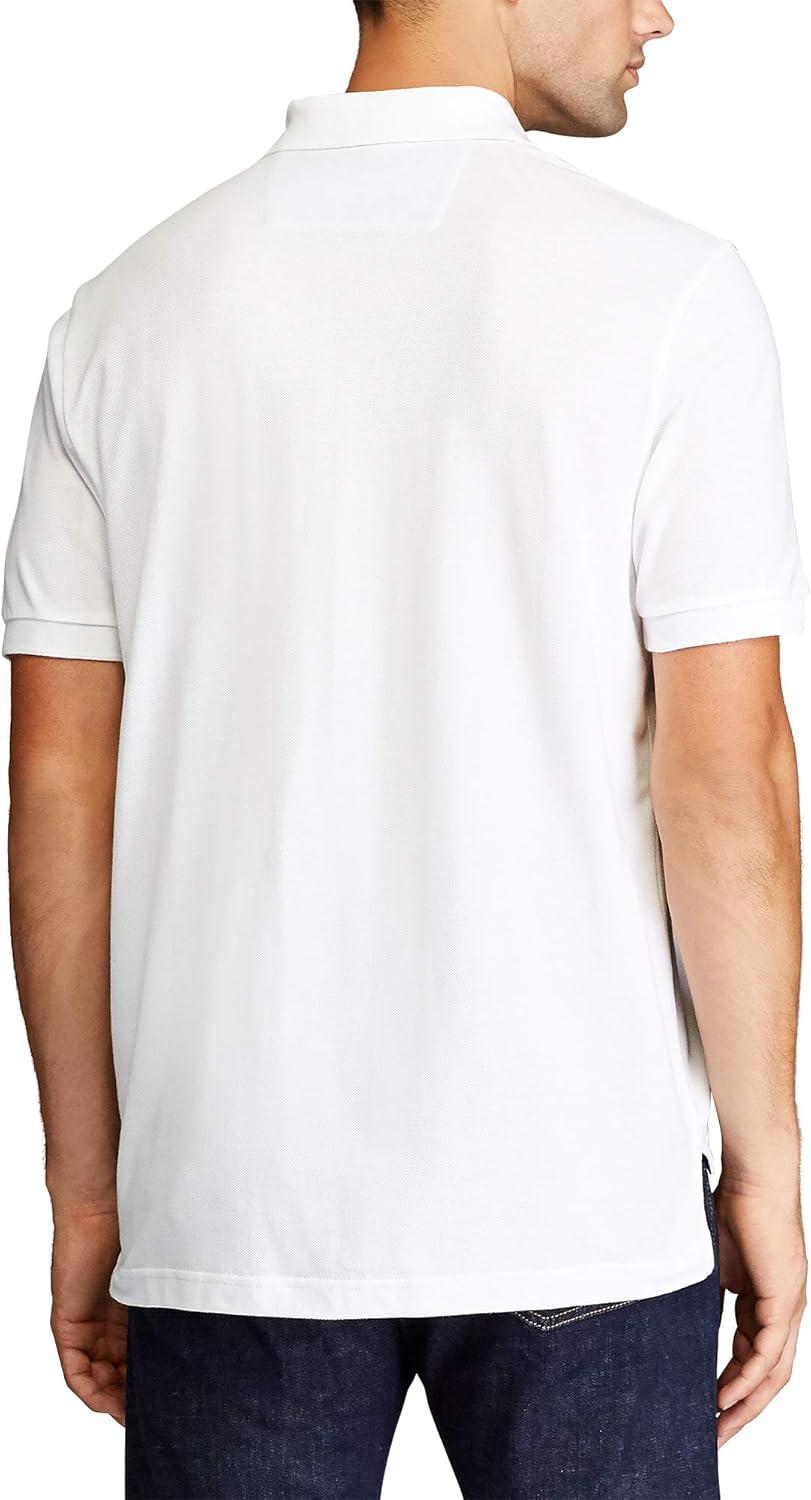 imageChaps Mens Classic Fit Cotton Mesh Everyday Polo ShirtWhite