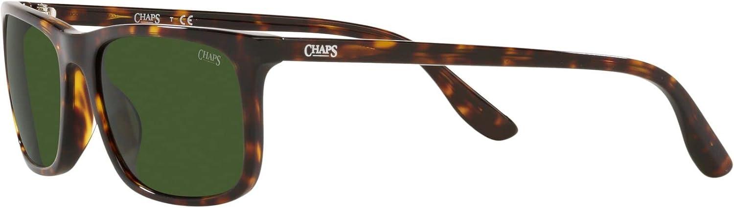 imageChaps Mens Cp5011u Universal Fit Rectangular Sunglasses