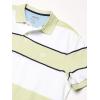 imageChaps Mens Classic Fit Cotton Mesh Everyday Polo ShirtGreen Stripe