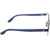 imageChaps Mens Cp2090 Rectangular Prescription Eyewear FramesSemishiny Navy BlueDemo Lens