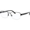 imageChaps Mens Cp2090 Rectangular Prescription Eyewear FramesShiny BlackDemo Lens