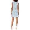 imageChaps Womens Floral FitandFlare DressCol CremeWaikiki BlueMulti