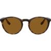 imageChaps Mens CP5002 Round Sunglasses Shiny Dark HavanaBrown Polarized 50 mm