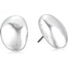 imageChaps Womens Nugget Stud Earrings Silver
