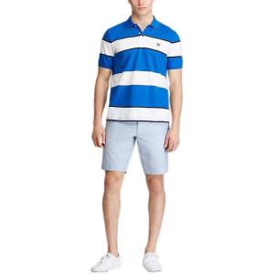 imageChaps Mens Classic Fit Cotton Mesh Everyday Polo ShirtBlue Multi