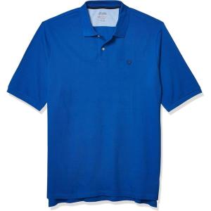 imageChaps Mens Classic Fit Cotton Mesh Everyday Polo ShirtLight Pacific Tide