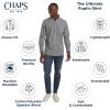imageChaps Mens Classic Fit Long Sleeve Button Down Stretch Poplin Casual ShirtAmerican Black