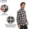imageChaps Mens Classic Fit Long Sleeve Button Down Stretch Poplin Casual ShirtChestnut