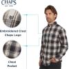 imageChaps Mens Classic Fit Long Sleeve Button Down Stretch Poplin Casual ShirtChestnut